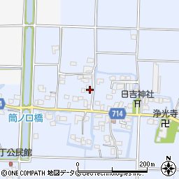 福岡県柳川市大和町六合477周辺の地図