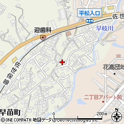 長崎県佐世保市早苗町422周辺の地図