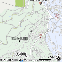 長崎県佐世保市天神町1376-2周辺の地図