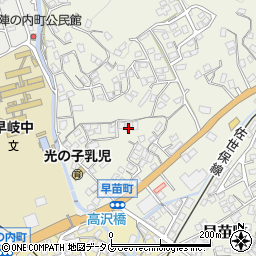 長崎県佐世保市早苗町592周辺の地図