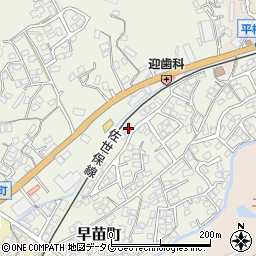 長崎県佐世保市早苗町461-5周辺の地図