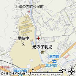 長崎県佐世保市早苗町557周辺の地図