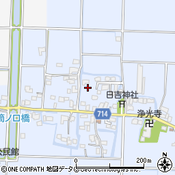 福岡県柳川市大和町六合534周辺の地図
