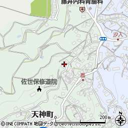 長崎県佐世保市天神町1376-1周辺の地図