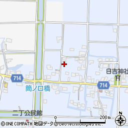 福岡県柳川市大和町六合472周辺の地図