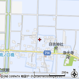 福岡県柳川市大和町六合535周辺の地図