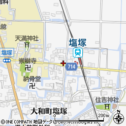福岡県柳川市大和町塩塚377周辺の地図