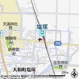 福岡県柳川市大和町塩塚379-1周辺の地図
