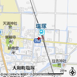 福岡県柳川市大和町塩塚379-1周辺の地図