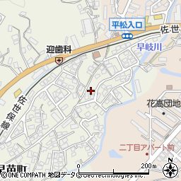 長崎県佐世保市早苗町423-1周辺の地図