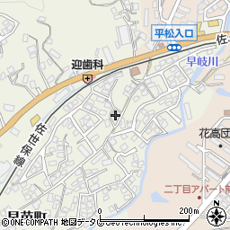 長崎県佐世保市早苗町438周辺の地図