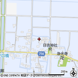 福岡県柳川市大和町六合537周辺の地図