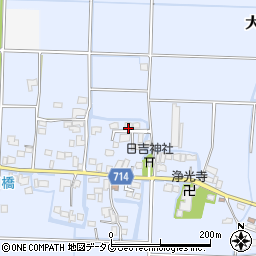 福岡県柳川市大和町六合538周辺の地図