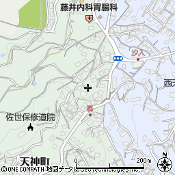 長崎県佐世保市天神町1893周辺の地図