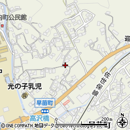 長崎県佐世保市早苗町678周辺の地図