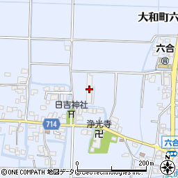 福岡県柳川市大和町六合571周辺の地図