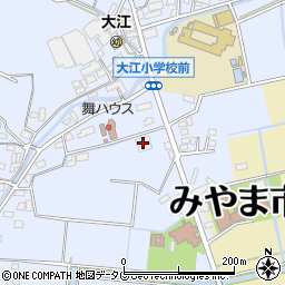 福岡県みやま市瀬高町大江1596周辺の地図