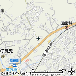 長崎県佐世保市早苗町694周辺の地図