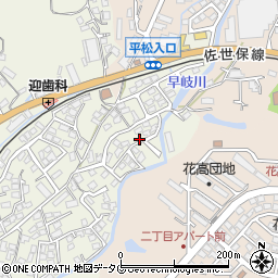 長崎県佐世保市早苗町401-6周辺の地図