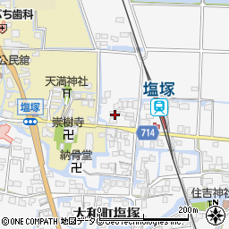 福岡県柳川市大和町塩塚365周辺の地図