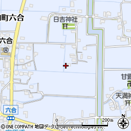 福岡県柳川市大和町六合744周辺の地図