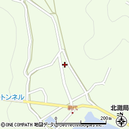 愛媛県宇和島市津島町北灘2140周辺の地図