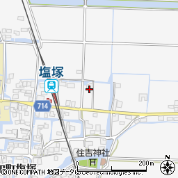 福岡県柳川市大和町塩塚416周辺の地図