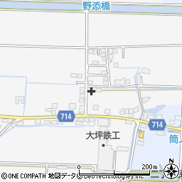 福岡県柳川市大和町塩塚117周辺の地図