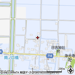 福岡県柳川市大和町六合457周辺の地図
