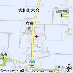 福岡県柳川市大和町六合680周辺の地図