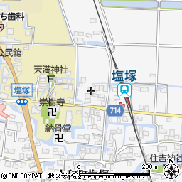 福岡県柳川市大和町塩塚368周辺の地図