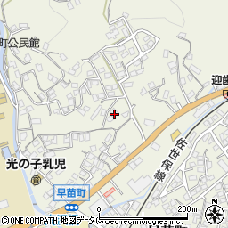 長崎県佐世保市早苗町681周辺の地図