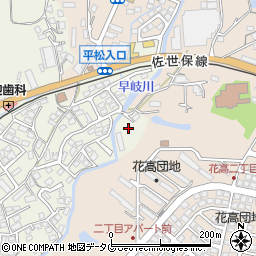 長崎県佐世保市早苗町385周辺の地図