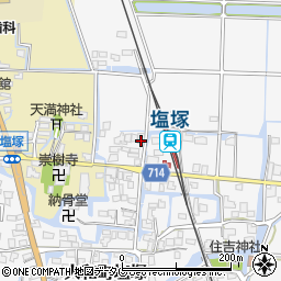 福岡県柳川市大和町塩塚371周辺の地図