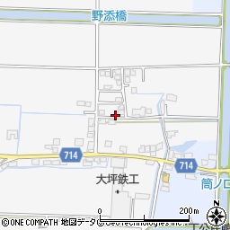 福岡県柳川市大和町塩塚119-10周辺の地図