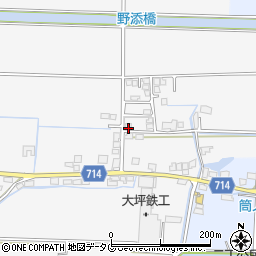 福岡県柳川市大和町塩塚119-7周辺の地図