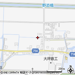 福岡県柳川市大和町塩塚114-5周辺の地図