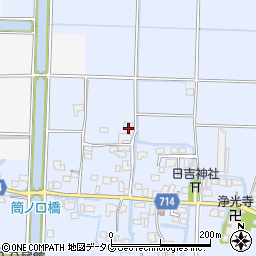 福岡県柳川市大和町六合455周辺の地図