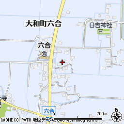 福岡県柳川市大和町六合681周辺の地図