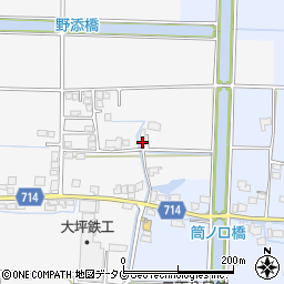 福岡県柳川市大和町塩塚154周辺の地図