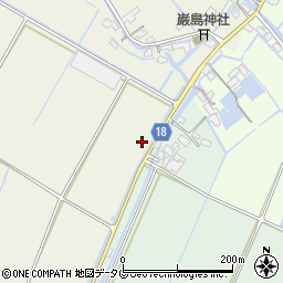 大牟田川副線周辺の地図