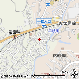 長崎県佐世保市早苗町399周辺の地図