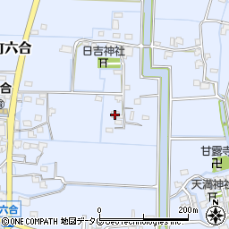 福岡県柳川市大和町六合727周辺の地図