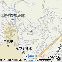 長崎県佐世保市早苗町597周辺の地図