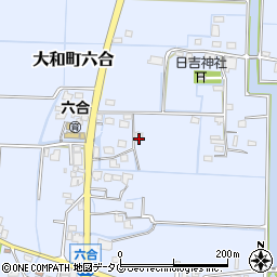 福岡県柳川市大和町六合677周辺の地図