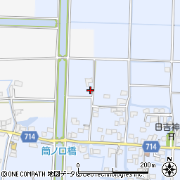 福岡県柳川市大和町六合449周辺の地図