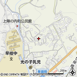 長崎県佐世保市早苗町597-16周辺の地図