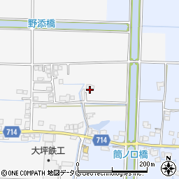福岡県柳川市大和町塩塚155周辺の地図