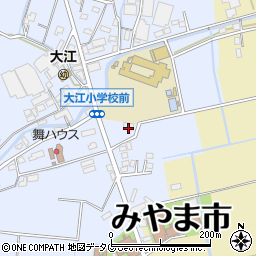 福岡県みやま市瀬高町大江1739周辺の地図
