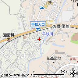 長崎県佐世保市早苗町398周辺の地図